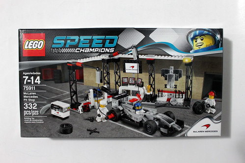 Для нашего первого обзора нового   LEGO Speed ​​Champions   наборы, у нас есть один из наборов среднего размера с McLaren Mercedes Pit Stop (75911)