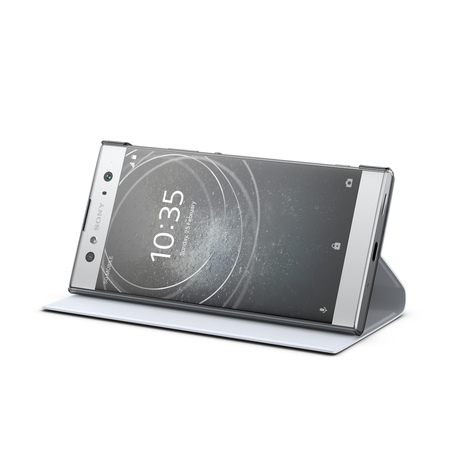 Sony Xperia XA2 Ultra, который является большим экраном и двойной камерой для селфи